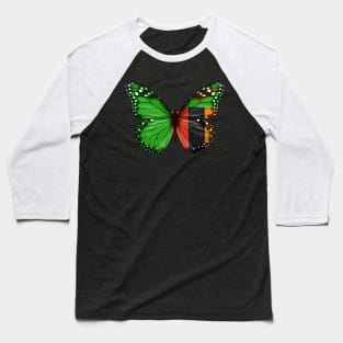 Zambian Flag  Butterfly - Gift for Zambian From Zambia Baseball T-Shirt